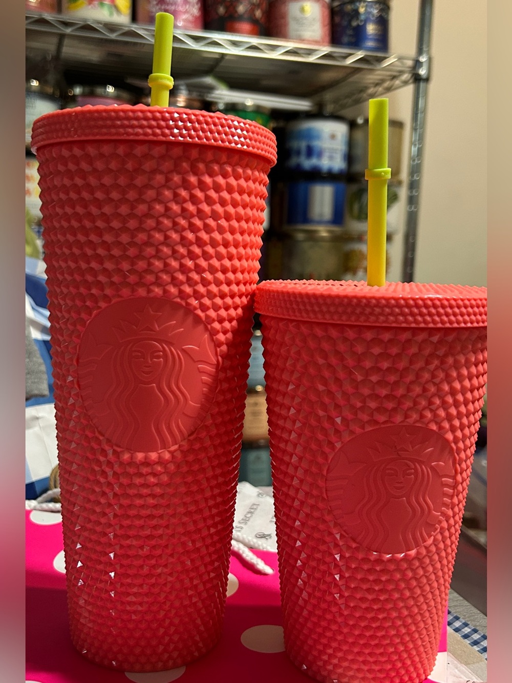 Starbucks Vibrant Pink Tumbler Duo